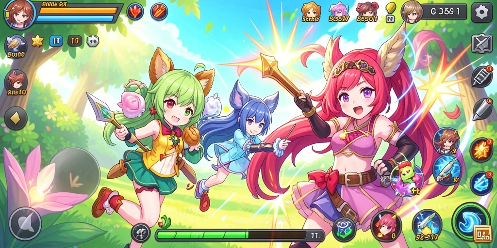 Screenshot menunjukkan tampilan awal game yang menarik.