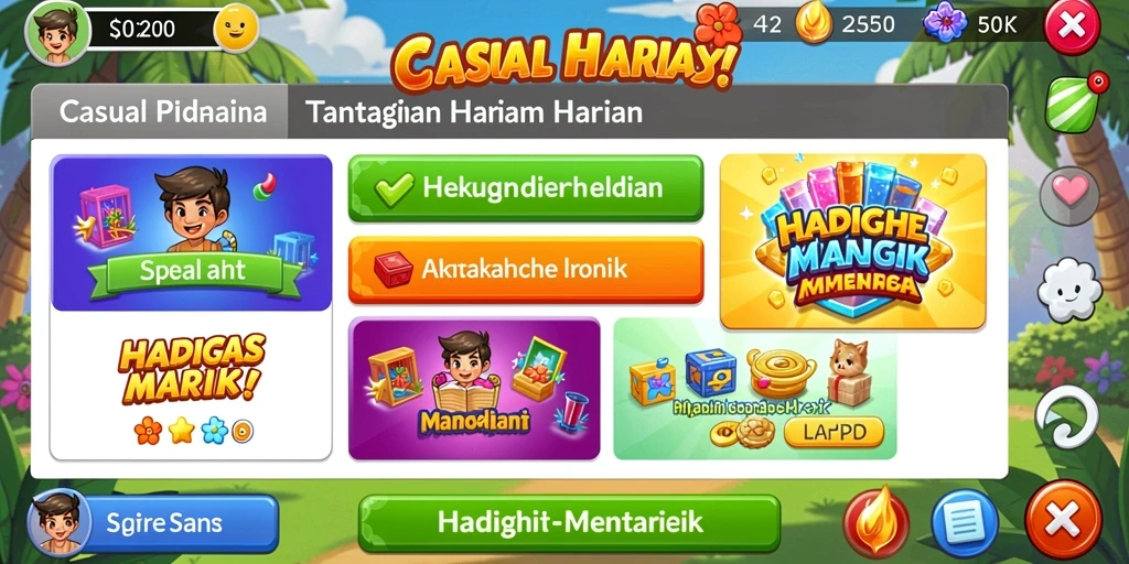 Tampilan antarmuka yang menarik dan user-friendly.