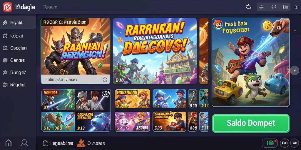 Tampilan awal permainan yang menarik dengan antarmuka intuitif.