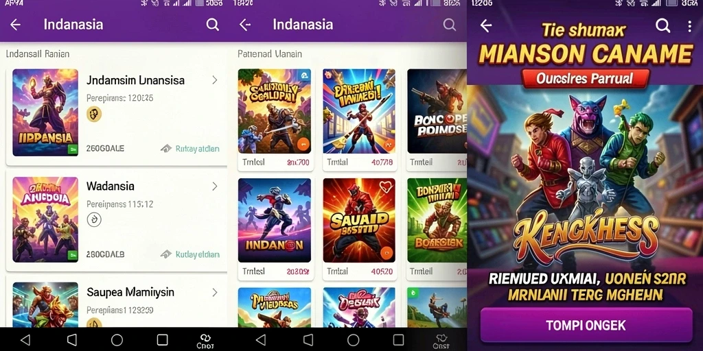 Tampilan menarik dari salah satu mesin slot.