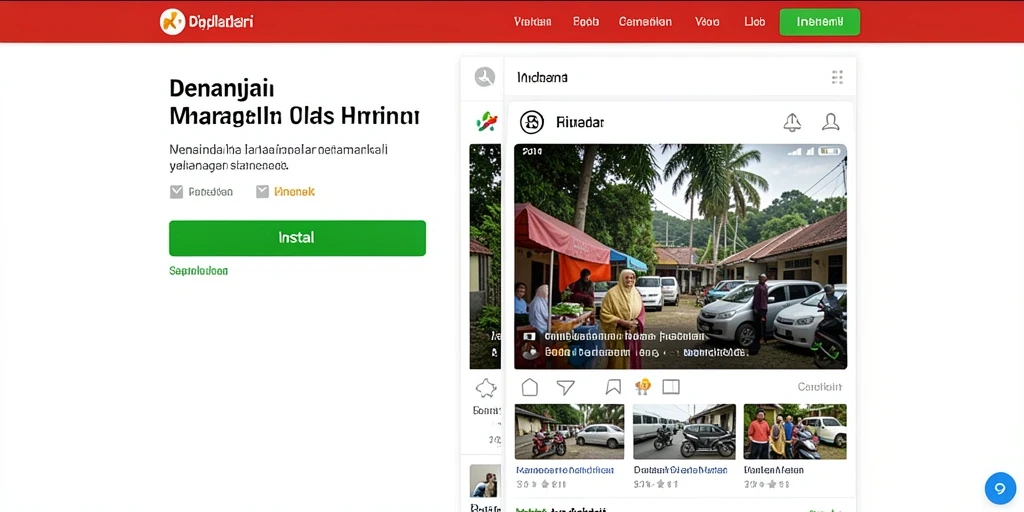 Tampilan awal yang menarik dan penuh warna.